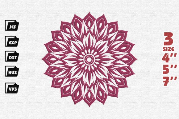Exploring Mandala: A Vibrant Embroidery Design