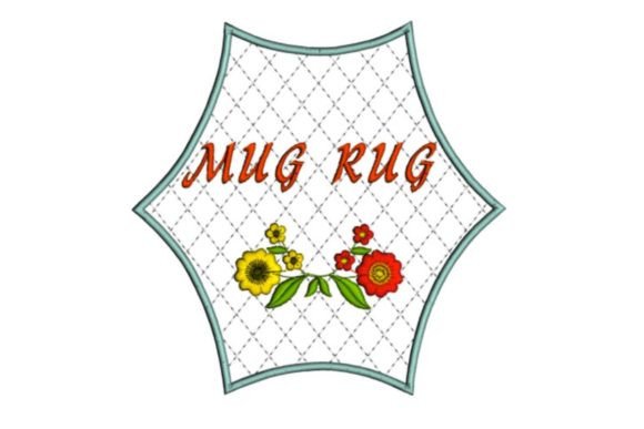 Floral Mug Rug: A Charming Addition to Apparel