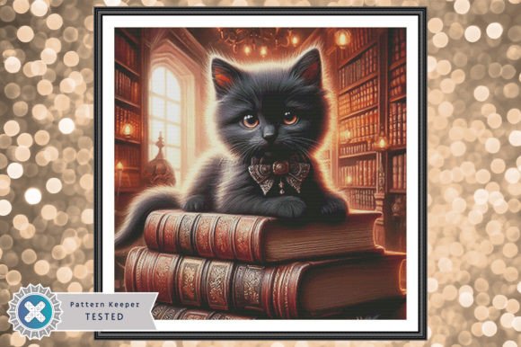 Librarian Kitten Cross Stitch Pattern Review