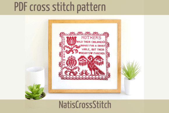 Mothers Cross Stitch Pattern for Business