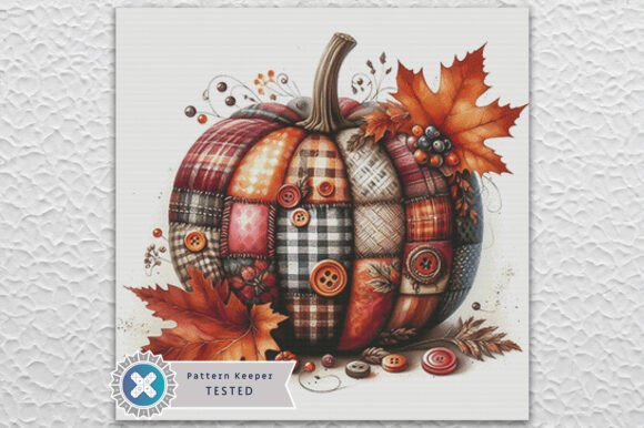 Patchwork Pumpkin Cross Stitch Pattern Review