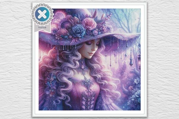 Review: Purple Witch Cross Stitch Pattern PDF