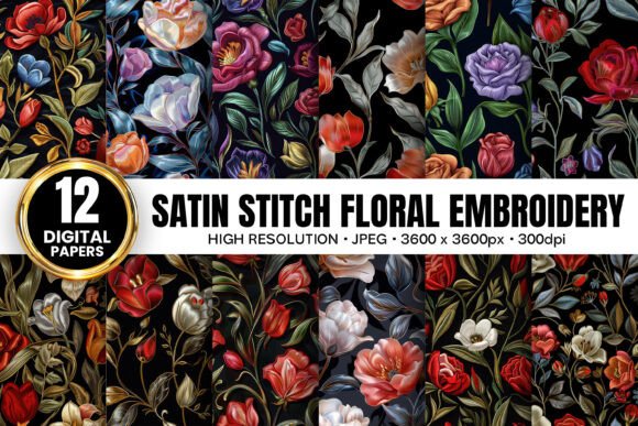 Review: Satin Stitch Flowers Embroidery Patterns