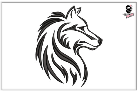 Wolf Head Embroidery: A Bold and Versatile Design